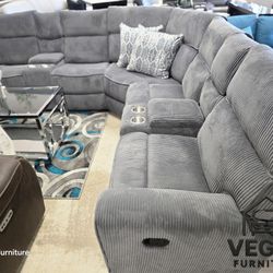 Sectional Recliner ✅ Delivery available ✅ Financing Options Available!✔️✨️No Credit Needed✔️✨️$0 Or $50 Down Payment✨️