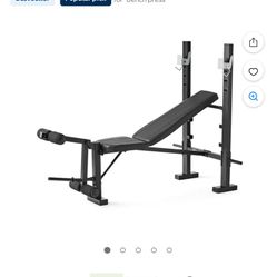 Athletic Works Standard Bench & Rack Combo with Leg Press