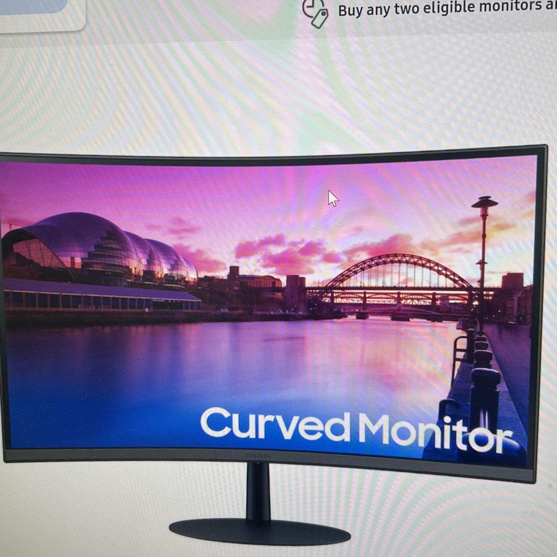 Samsung 27” Curved Monitor Unused!