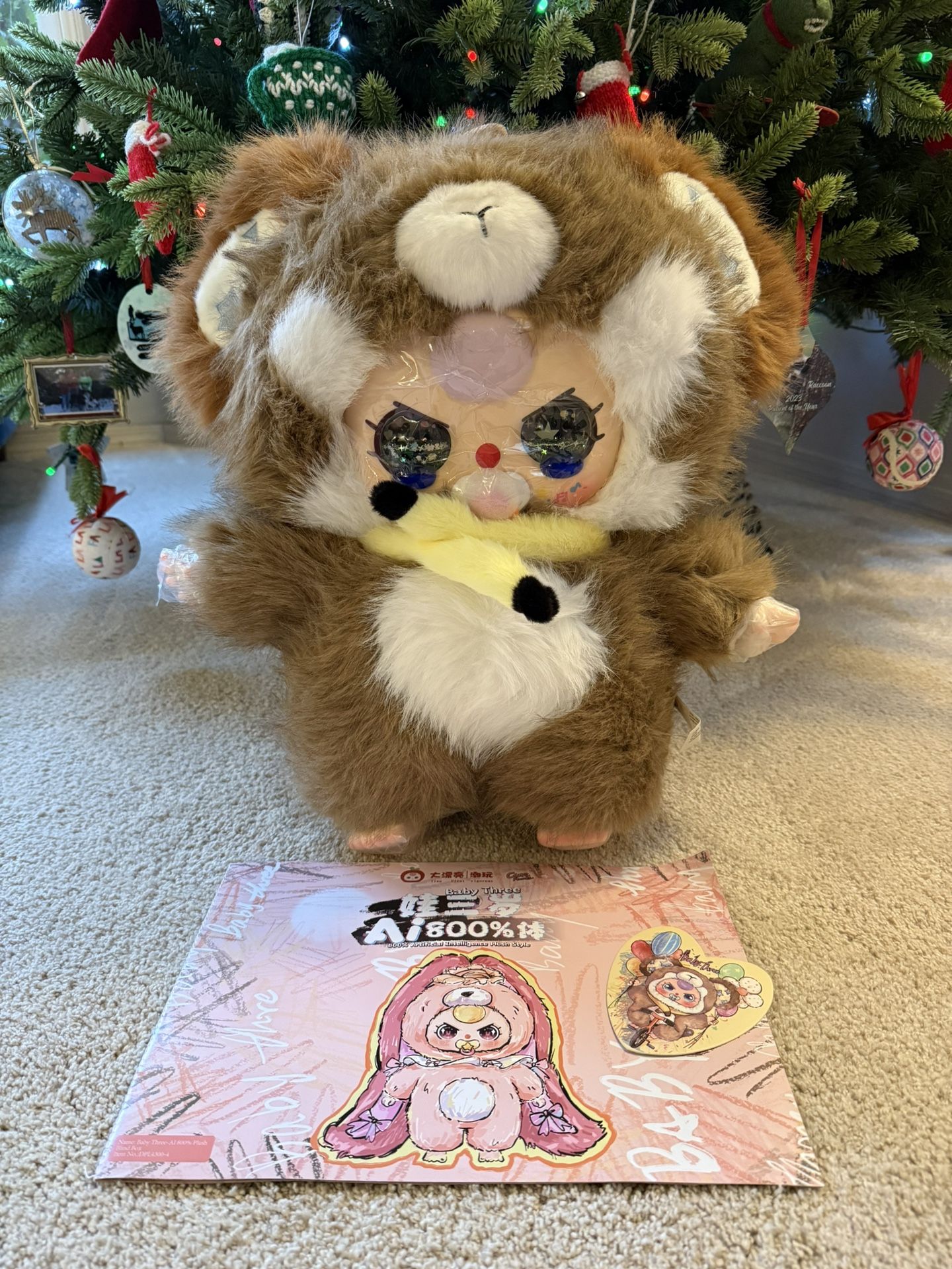 800% AI Baby Three with special eyes and pacifier, Monkey