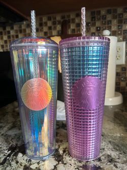 Starbucks iridescent kaleidoscope venti cups