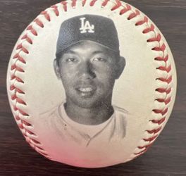 Vintage 1995 dodgers hideo nomo fotoball souvenir giveaway