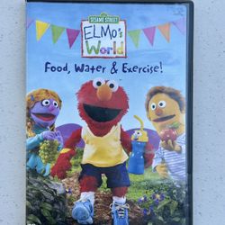 Sesame Street Elmo’s World Food, Water And Exercise DVD