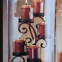 GOLD CANYON HURRICANE CANDLE HOLDER