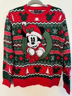 Disney Mickey Mouse Christmas Sweater Size Large