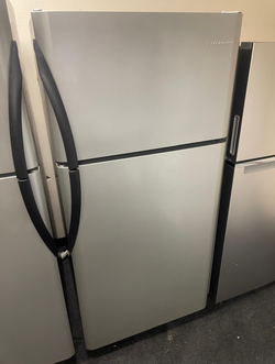 Whirlpool Top Freezer Fridge – Stainless, clean, works great