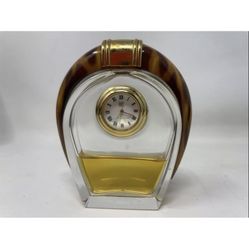 LeLong Pour Femme Pure Perfume Clock in Crystal Bottle 1.7 oz 50 ml Vintage RARE