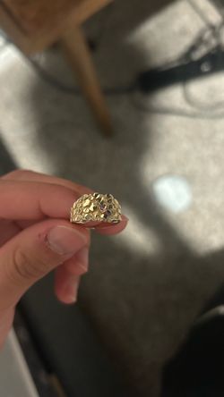 10k gold nugget ring
