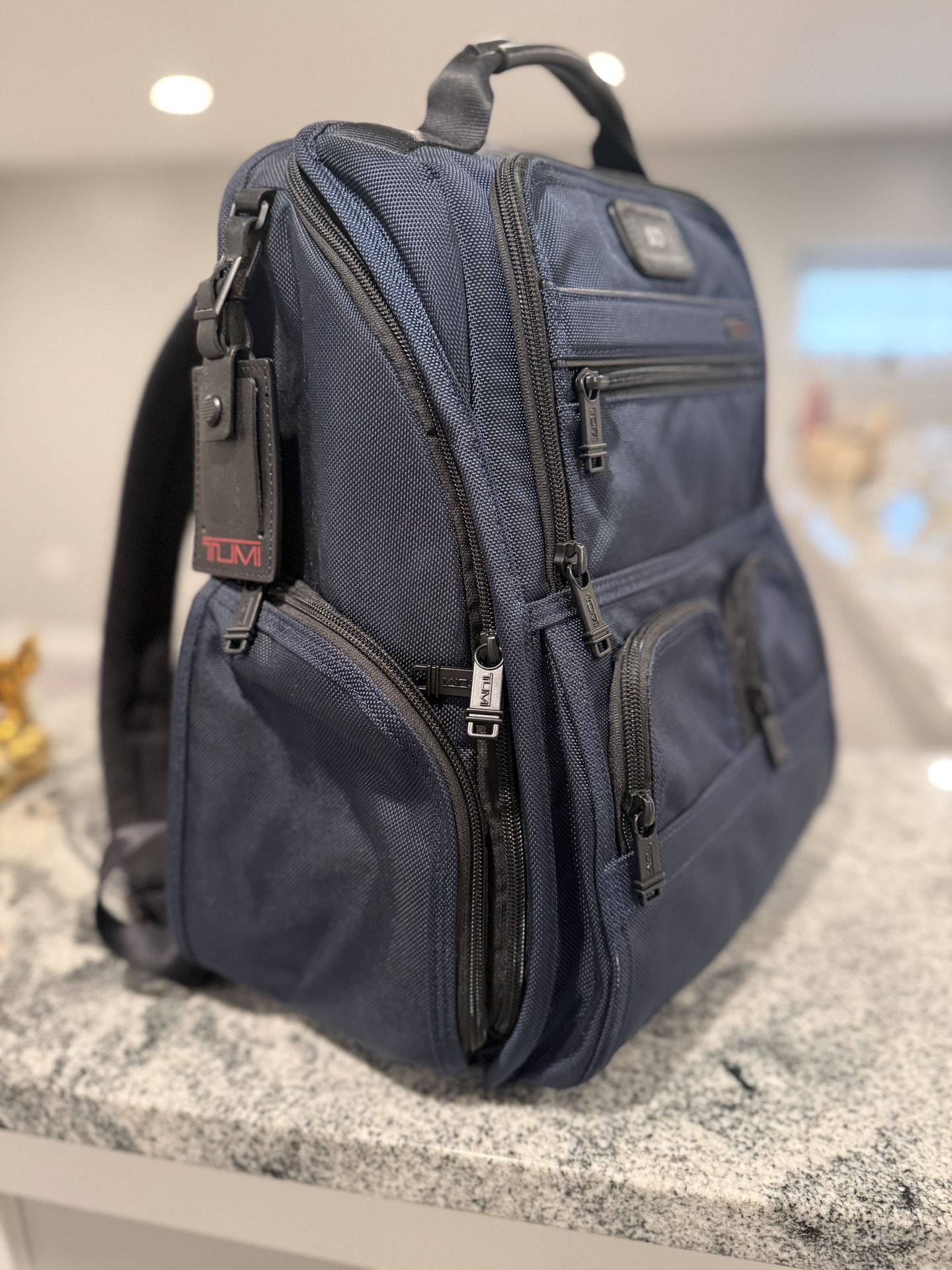 Tumi dark blue Compact Laptop Brief Pack