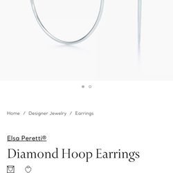 Tiffany’s Diamond Hoop Earrings