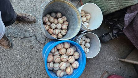 Used baseballs