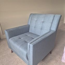 Emerald Single Sofa Chair Wood Leg