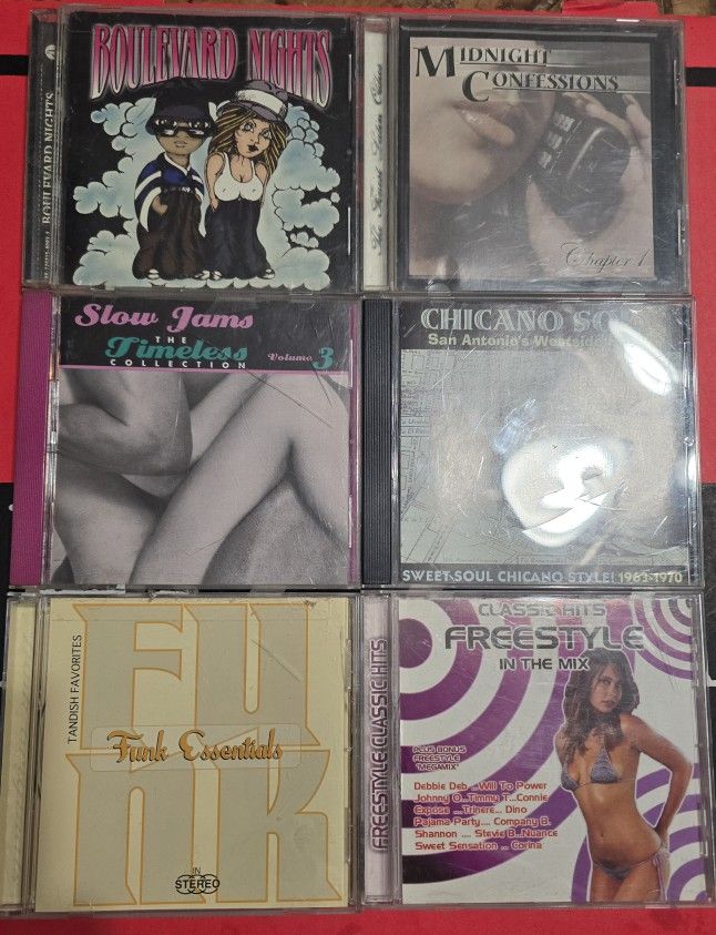 CDS BLVD NIGHTS, MIDNIGHT CONFESSIONS, SLOW JAMS, CHICANO SOUL, FUNK ESSENTIALS & FREESTYLE 