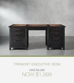 Arhaus Tremont Executive Desk