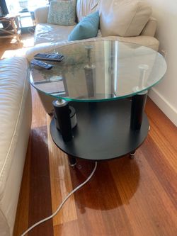 Glass End Table