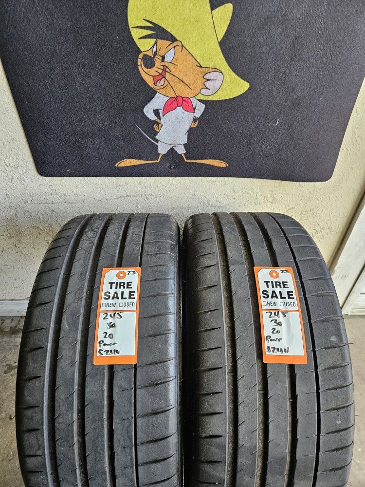 245/30/20 Michelin Tires (2)