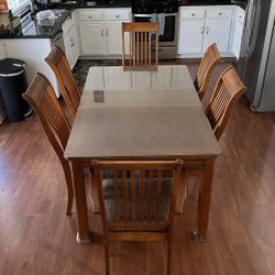 Hard Wood Dining Room Table 