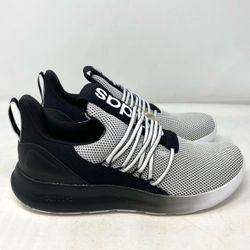 New Adidas Lite Racer Adapt 7.0 Men’s Running Shoes White/Black Size 10
