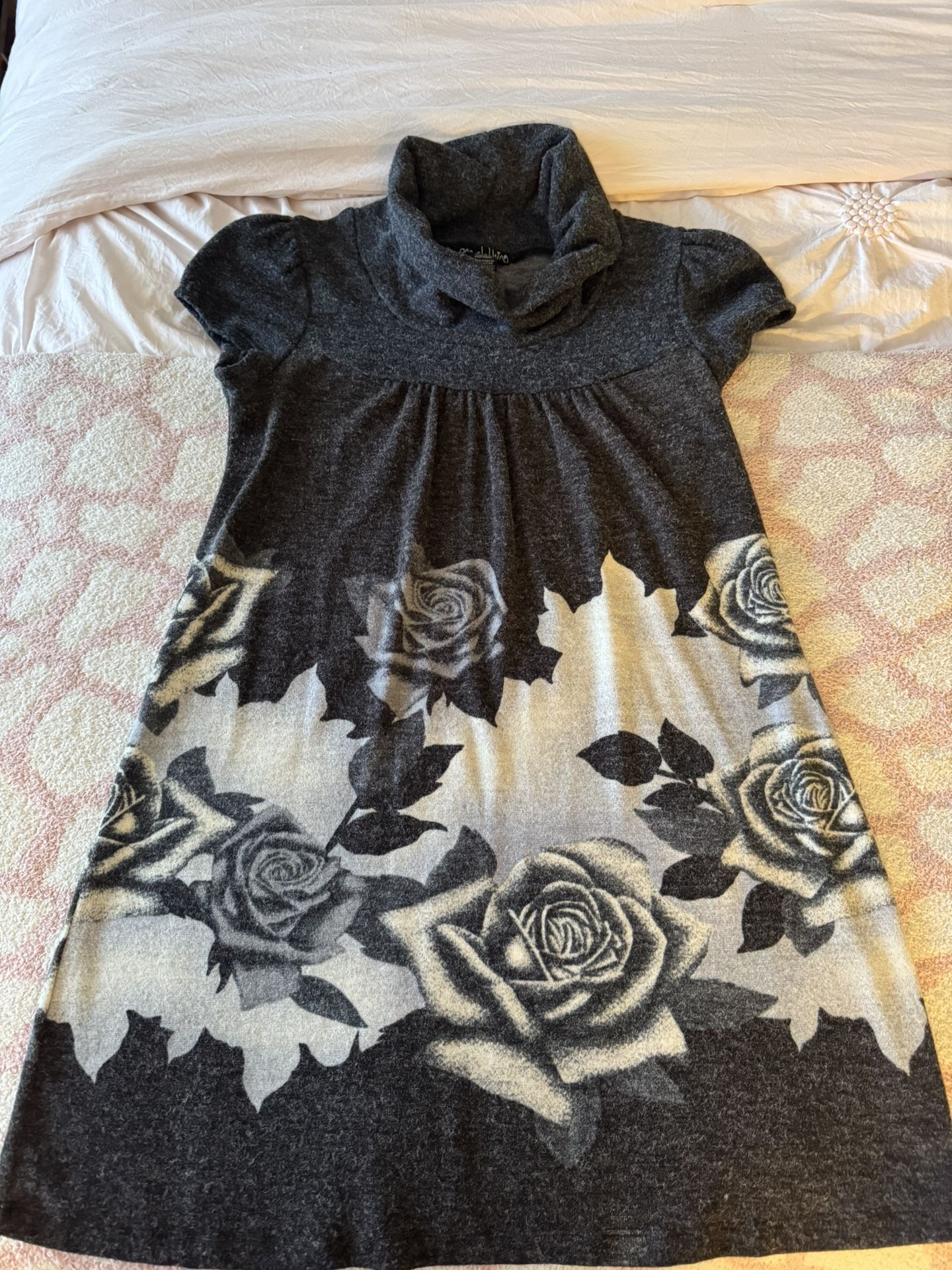 One Clothing Black And White Floral Dress Size Medium