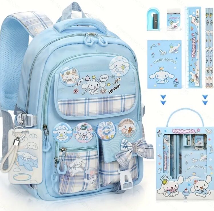 Brand New Unopened Sanrio cinnamoroll Backpack Set