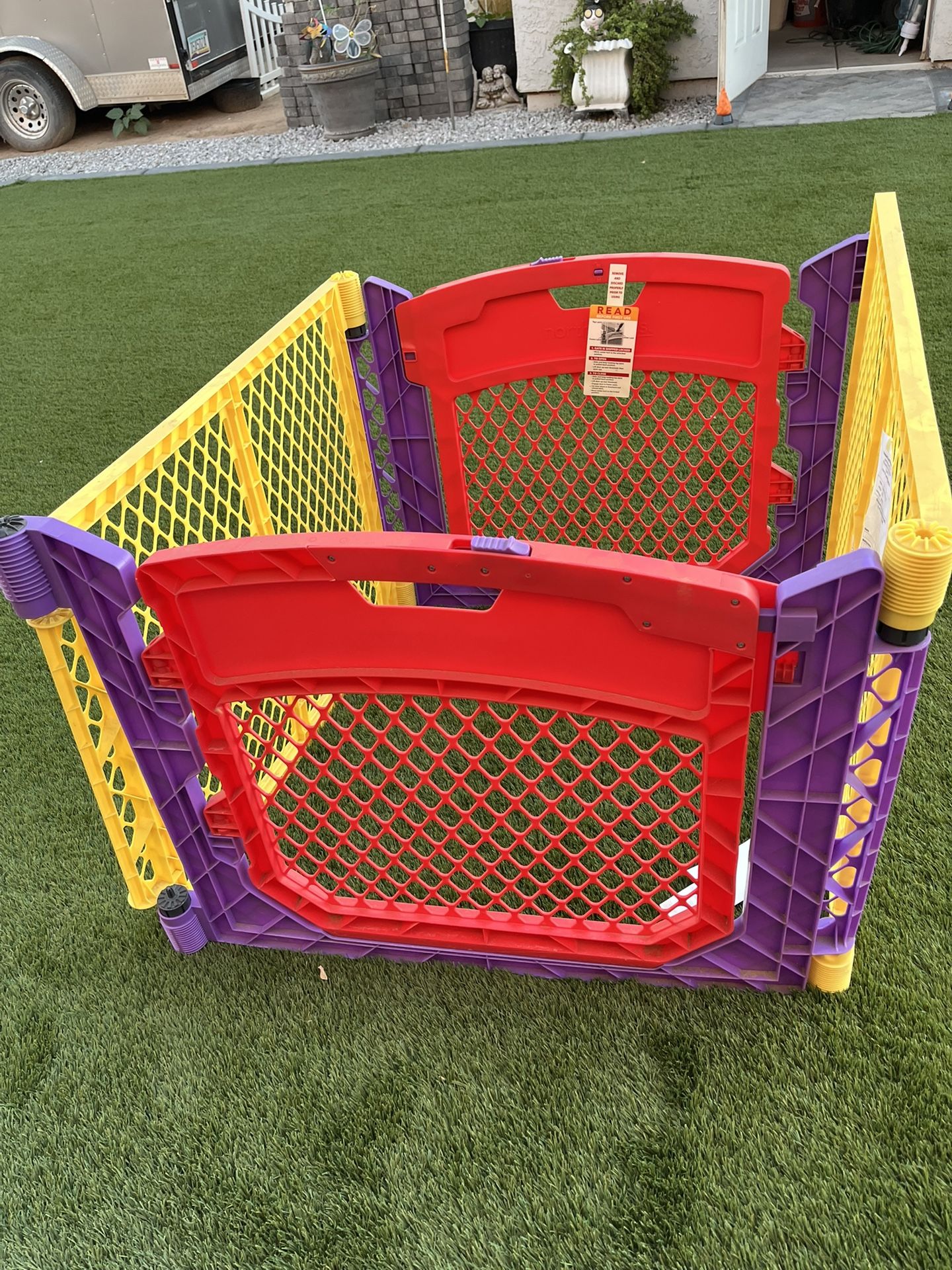 $25 Play Pen, $45 Gray Play Pen
