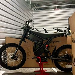 Electric Dirt Bike E-Moto GT73 Pro, 49mph, Knobby Dirt Bike Tire, Steel Spoke Rims