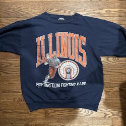 Illinois Football Crewneck Vintage