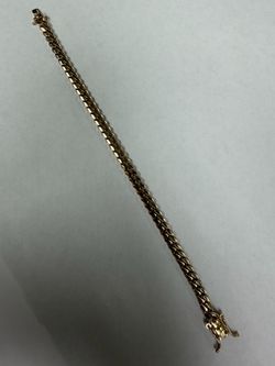 10K Cuban link bracelet 8 inches 6mm