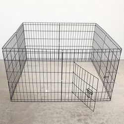(NEW) $39 Foldable 24” Tall x 24” Wide x 8-Panel Pet Playpen Dog Crate Metal Fence Exercise Cage 