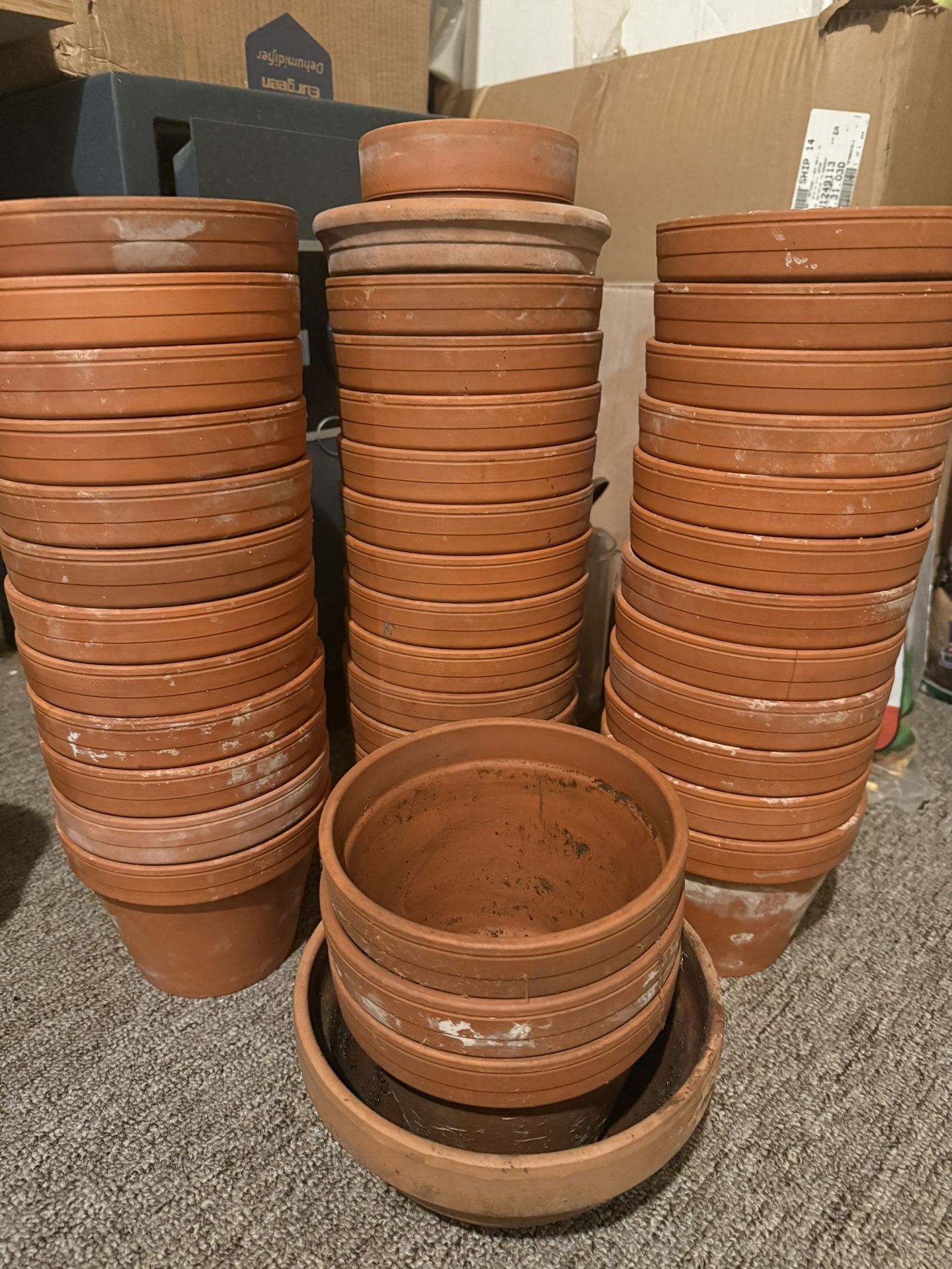 Clay flower pot