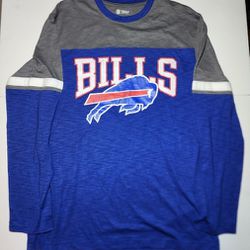 New NFL Buffalo Bills Mens Blue Long Sleeve T Shirt Size L