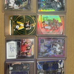 8 NFL Football Cards Good Condition