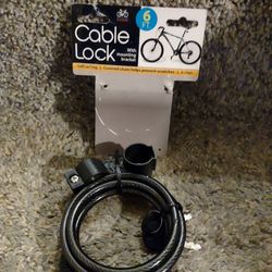 Cable Lock 6 Ft Bicycle Bike Lock Never Used