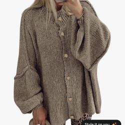 Cardigan Sweater Size Medium Color: Camel