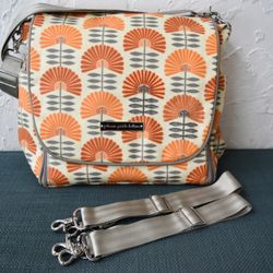 Petunia diaper bag, modern baby bag, spacious diaper bag