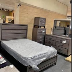 Zelen Warm Gray Queen Panel Bed, Dresser And Mirror
Ashley Furniture$10 Down Payment And Financing Available