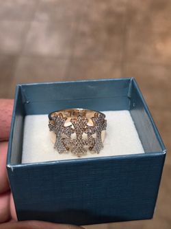 10k diamond ring