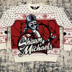 Mens Ripple Junction HBK Shawn Michaels WWE Ugly Sweater Sz Large Sold Out! 