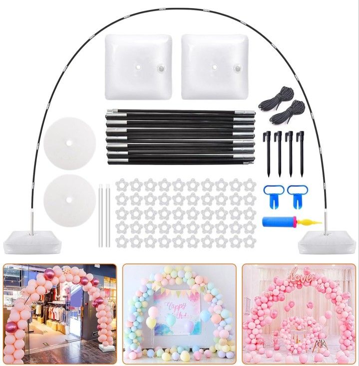  Balloon Arch Kit, 9FT Height & 10FT Width Adjustable Balloon Arch Stand Frame Garland Stand: Wedding Baby Shower Birthday Photo Backdrop