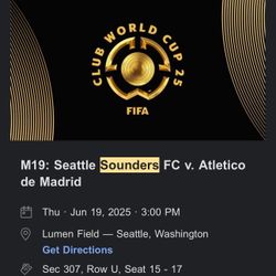 Sounders FC V. Atletico De Madrid June 19