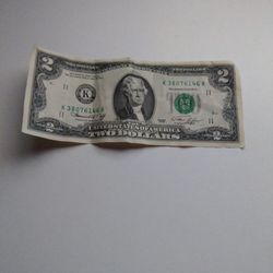 2 Dollar Bill K Series 1976