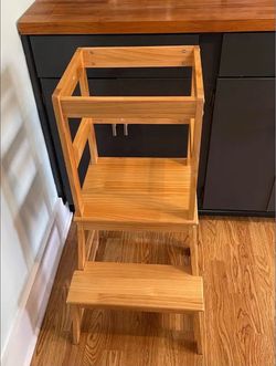 Wooden Toddler Learning Tower Step Stool