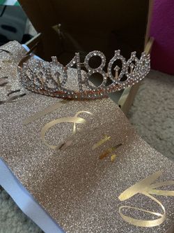 New 18th Birthday Sash And Crown 