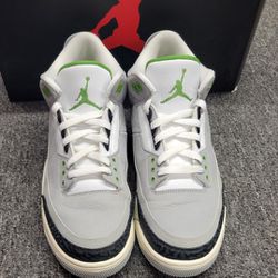 Nike Air Jordan 3 Chlorophyll Size 10.5 136064-006