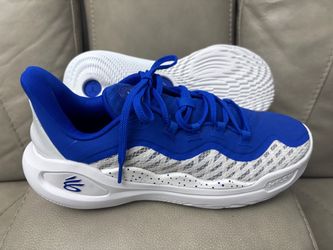 Under Armour Curry TB Basketball Shoes White Team Royal Size 9.5 Men