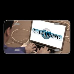 License Plate Novelty Car Front Learn Online Laptop Man Write