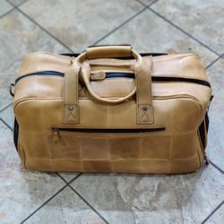 Brand New :Aaron  Leather Duffle with 2 Shoe Storage Compartment