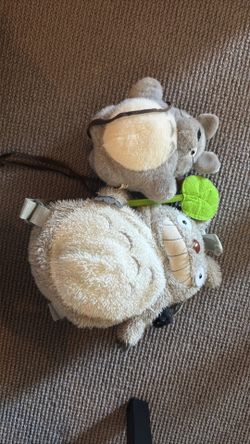 Studio Ghibli My Neighbor Totoro Plush Backpack Pouches (Set of 2)