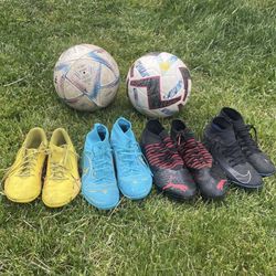 Soccer Cleats And Balls
