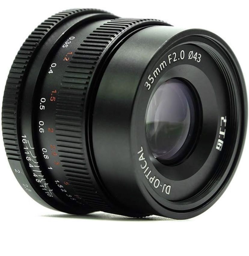 7artisans 35mm F2.0 Full Frame Manual Focus Prime Fixed Lens for Sony E-Mount Cameras - Black